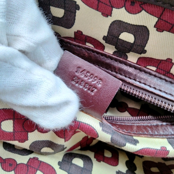 Gucci Brown Leather Tote Bag Embossed Horsebits Authentic - Picture 9 of 9